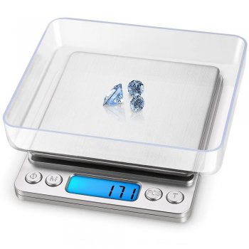 Pārnēsājami Kabatas Juvelieru / Virtuves Mini Svari, 0.01g - 500g | Digital Pocket Scale