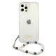 Apple iPhone 12 / 12 Pro 6.1\'\' Guess White Pearl Case Cover (GUHCP12MKPSWH), Transparent