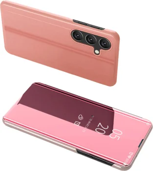 Чехол-книжка для Samsung Galaxy A24 4G Clear View Case, розовый