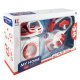 Kruzzel 00022570 Kids Home Appliance Set 3-in-1, White/Red