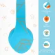 Беспроводные детские наушники PowerLocus P2 Kids, синие/оранжевые
