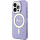 Guess iPhone 14 Pro Case IML Glitter Gold MagSafe, Purple