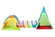 IPLAY 3-in-1 Kids Play Tent Set with Teepee, Dome Tent and Play Tunnel