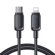 Joyroom Multi-Color Series A14 USB-C uz Lightning kabelis, 20W, 1.2m, melns