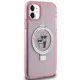 Чехол Karl Lagerfeld для iPhone 11 / XR Ring Stand Karl & Choupette MagSafe, розовый