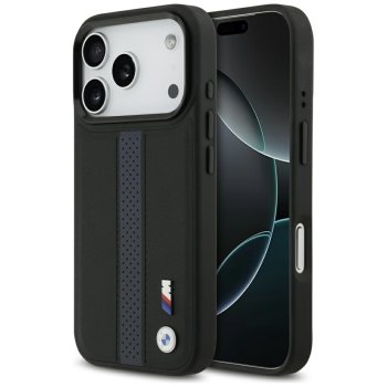 Чехол BMW M Perforated Stripe Logo MagSafe для iPhone 17 Pro – синий