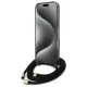 Guess iPhone 16 Pro Case Crossbody Cord Script MagSafe, Black