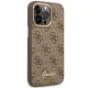 Guess GUHCP14XHG4SHW iPhone 14 Pro Max 6.7" коричневый/коричневый жесткий чехол 4G...