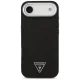 Guess Glitter Triangle Logo MagSafe vāciņš iPhone 17 Air - melns