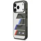 BMW M IML Metal Buttons Tricolor Lines MagSafe Case for iPhone 17 Pro Max, Gray
