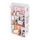 Кукольный домик Ecotoys Alice, 3 этажа, 9 предметов мебели