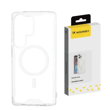 Wozinsky Clear Corner Case MagSafe for Samsung Galaxy S25+, Transparent