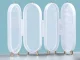 Foldable Jewelry Organizer with Mirror, White