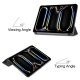 Apple iPad Pro 11\'\' (2024) (A2837 A2925) PU Leather Protective Tri-fold Book Case Cover, Black | Planšetes Vāciņš...