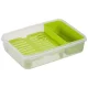 Pārtikas trauks Emsa Clip&Go Brunchbox 518099, 1,2 l, caurspīdīgs / zaļš