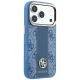 Guess 4G Stripe Round and Classic Logos MagSafe vāciņš iPhone 17 Pro / 18 Pro, zils