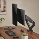 Пружинный Кронштейн для Двух Мониторов 17\"-32\" Черный