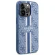 Guess iPhone 14 Pro vāciņš 4G Printed Stripes MagSafe, zils