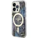 Guess iPhone 14 Pro Max vāciņš Leopard MagSafe, zils