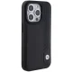BMW iPhone 15 Pro Max Case Leather Blue Dots, Black
