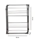 ModernHome JM-3-18G vertikālais veļas žāvētājs, 3 līmeņi, 15 m žāvēšanas platība