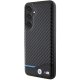 Samsung Galaxy S24+ Plus (SM-S926) BMW Leather Carbon Case Cover (BMHCS24M22NBCK), Black | Telefona Maciņš Vāks...