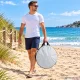 Large Pop-Up Beach Tent with UV Protection, Grey