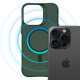 3mk Smoke MagPhone Case Cover iPhone 16 Pro Max - Green-Translucent