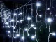 Уличная Гирлянда, Лампочки, Занавес, 300 LED, IP44, Холодный Белый