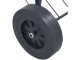 Portable Round Charcoal Grill with Lid and Wheels, 40 cm