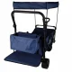 Складная пляжная тележка Ikonka LUARO KX2841 с крышей и сеткой, 120 л,...