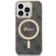 Guess iPhone 15 Pro vāciņš IML 4G Gold Stripe, melns