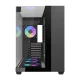 Datora korpuss Darkflash TH285 ar 4 ventilatoriem, melns