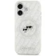 Чехол MagSafe для iPhone 17 Karl Lagerfeld IML с блёстками и логотипом Karl & Choupette...