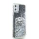 Чехол DKNY для iPhone 11 / Xr Liquid Glitter Big Logo, черный