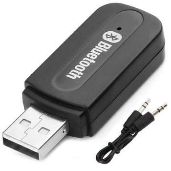 Bluetooth аудиоприёмник с AUX 3.5 мм и USB, чёрный