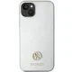 Guess iPhone 15 Plus чехол 4G Strass Metal Logo, серебристый