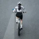 Kreisās puses velosipēda spogulis Rockbros F-253W, melns