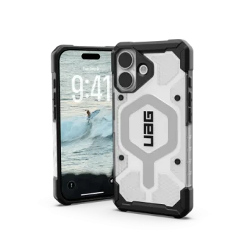UAG Pathfinder Clear MagSafe vāciņš ar MagSafe iPhone 17 tālrunim – balts un pelēks | Phone Case Cover