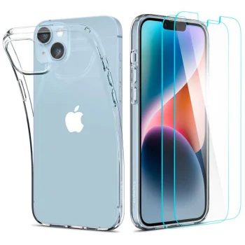 Комплект защиты Spigen Crystal Pack для iPhone 14 Plus, прозрачный