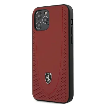 Чехол Ferrari для iPhone 12 / 12 Pro Off Track Perforated, красный