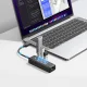 Orico PW3UR25-U3 USB centrmezgls 4 porti (3x USB-A 3.0, 1x RJ45 2.5G), 0.5m, Melns