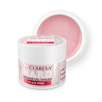 Claresa Hard&Easy nagu modelēšanas gēls, Glam Pink, 12 g