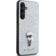 Чехол Karl Lagerfeld для Samsung Galaxy A35 Fixed Glitter Ikonik, серебристый
