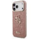 Чехол Guess Fixed Glitter Big 4G с металлической рамкой для iPhone 17 Pro Max —...