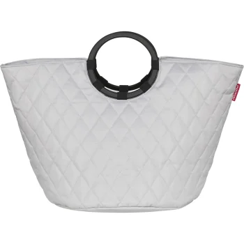 Корзина для белья Reisenthel Loophome S, 42 x 40 x 42 см, светло-серая (Rhombus Light Grey)