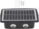 Multicolor LED Solar Facade Wall Lamp with Twilight Sensor IP65