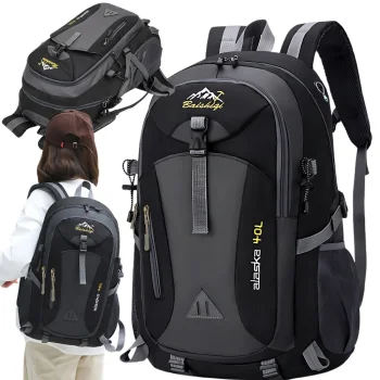 Tūrisma mugursoma 40L, melna