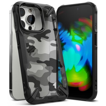 Apple iPhone 14 Pro 6.1'' Ringke Fusion Matte TPU Case Cover, Camo