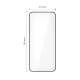 Tech-Protect Glass Fit+ aizsargstikls Motorola Edge 50 Neo / 60 Neo (2 gab.), melns